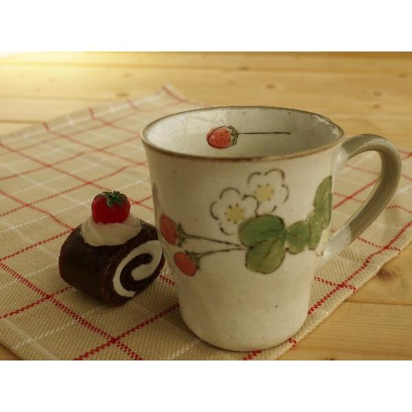 美濃焼和食器 粉引きいちごマグカップ | BLOOM（アクセサリー）
