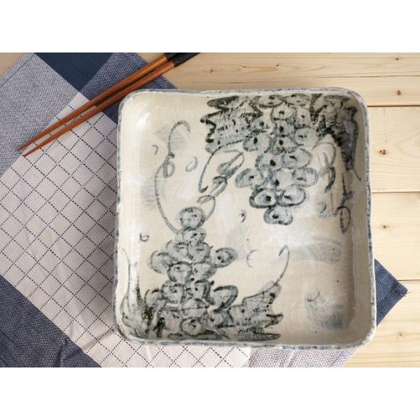 美濃焼和食器 古染ぶどう　四角大鉢 | BLOOM（アクセサリー） | 01