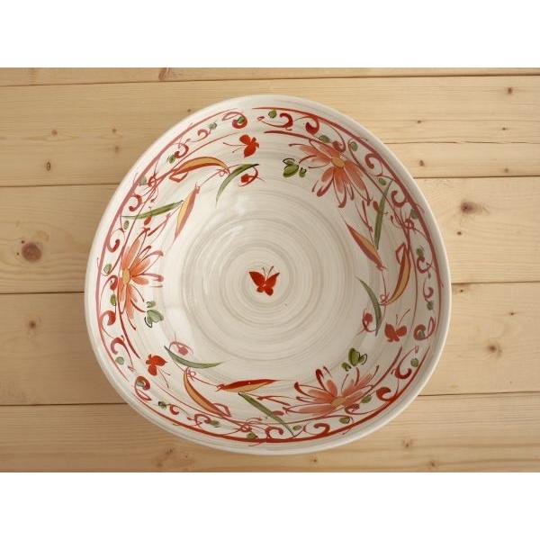 美濃焼和食器 赤絵花蝶　三つ足大鉢 | BLOOM（アクセサリー） | 01