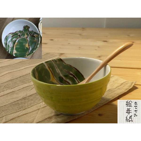 美濃焼和食器 やさい柄の絵手紙小どんぶり５柄セット　かぶ かぼちゃ だいこん パプリカ なす | BLOOM（アクセサリー） | 06
