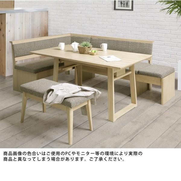 ダイニングテーブルセット ダイニングテーブル 4点 リビングダイニングセット 幅120 155 伸長式テーブル 応接セット コーナーソファー