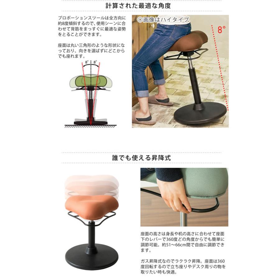 【美品‼️】定価30,910円♪ 宮武製作所 プロポーションスツール バランスチェア 2脚セット ハイ･ロー 昇降式 宮武製作所 プロポーションスツール CH-800L ロータイプ バランス