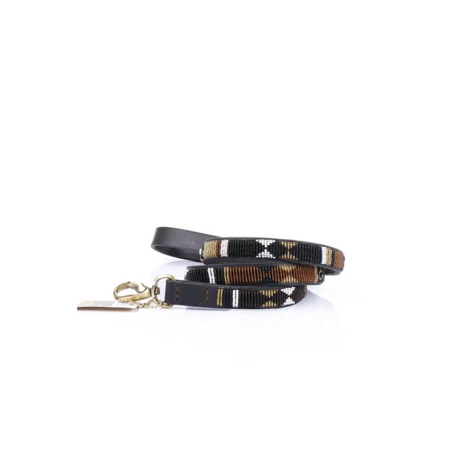 Earth Beaded Dog Leash 3 4 アース ビーズドッグリード中 By The