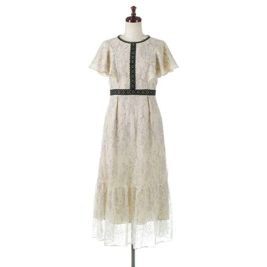 N°21 クリーム色 ラッフルドレス新品