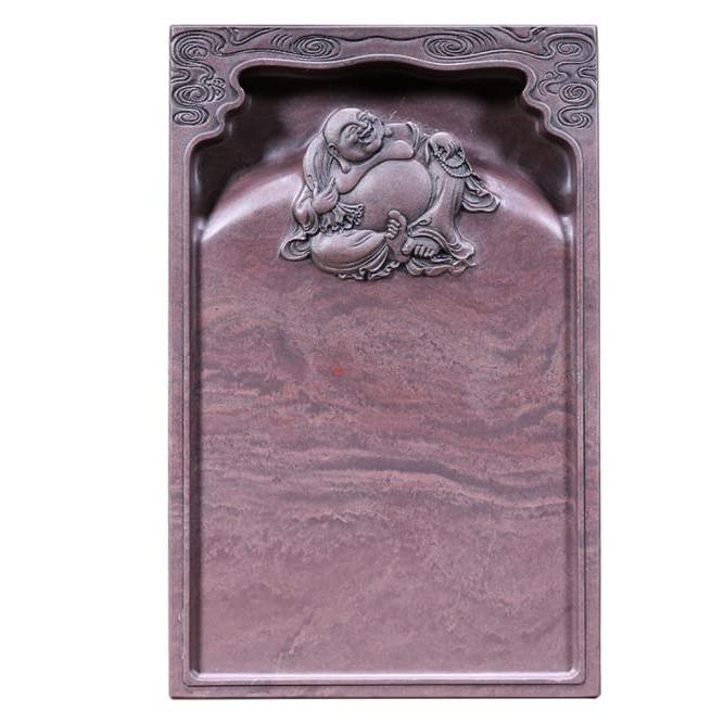 天然石、手彫り、笑いながら端渓すずり