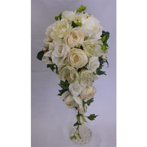 アートフラワー 造花 ブーケ アマリリス バラキャスケードブーケ Abc147 フラワーギフト ブルーマート 通販 Yahoo ショッピング