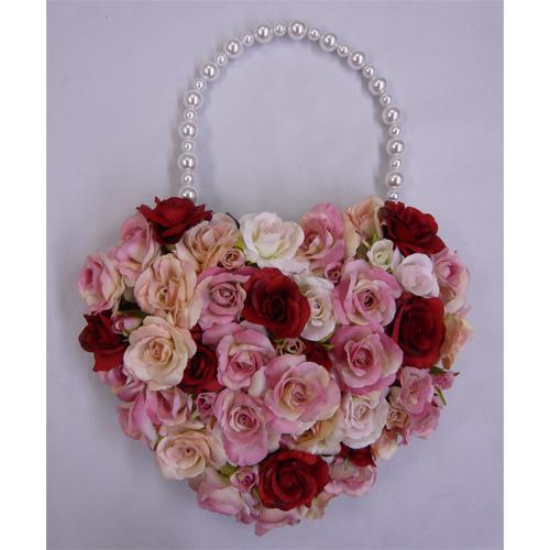 アートフラワー〔造花〕ブーケ/ハートバックブーケP＆R