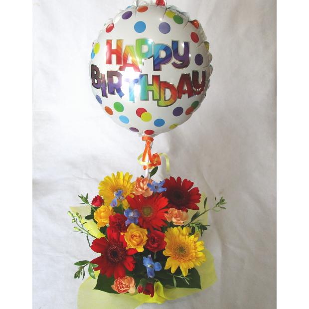 バルーンフラワー”happy birthday”送料無料！ |  | 01