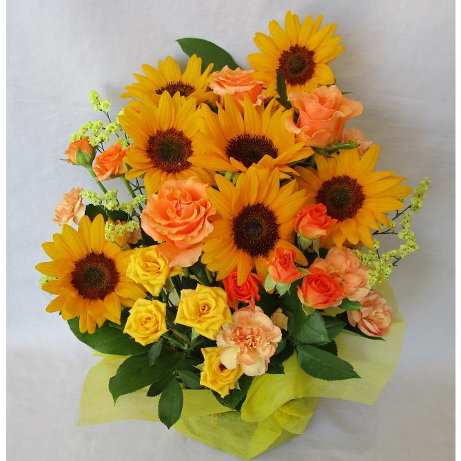 ひまわりアレンジ M ヒマワリ ひまわり Ka10 フラワーギフト ブルーマート 通販 Yahoo ショッピング