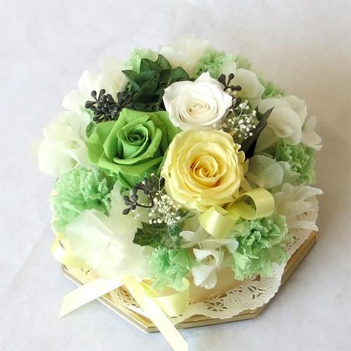 プリザーブドフラワー アップルグリーン イエローケーキ Pzc 62 フラワーギフト ブルーマート 通販 Yahoo ショッピング