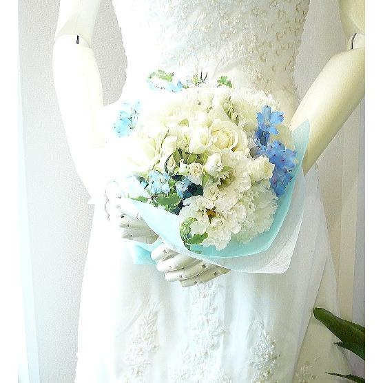 【新品未使用】ウエディングブーケ　ホワイトフラワーブーケ ウェディングブーケ ホワイトブーケ アーティフィシャルフラワー