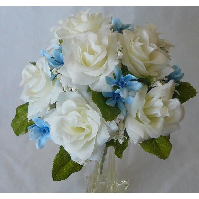 ウエディングブーケ ブライダルブーケ 造花ブーケ トス用ホワイト ブルースター Tb09 フラワーギフト ブルーマート 通販 Yahoo ショッピング