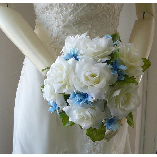 ウエディングブーケ ブライダルブーケ 造花ブーケ トス用ホワイト ブルースター Tb09 フラワーギフト ブルーマート 通販 Yahoo ショッピング