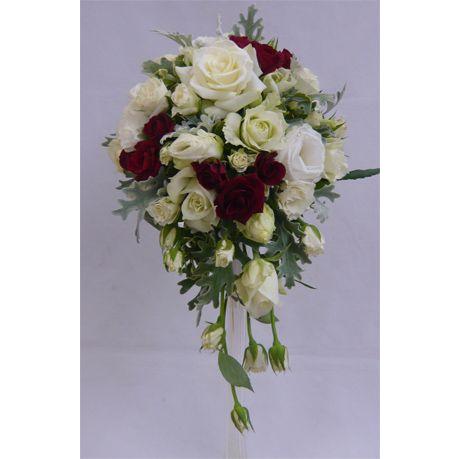 ブライダルブーケ 白バラオーバルブーケ 赤ミニバラ入り Wbb25 フラワーギフト ブルーマート 通販 Yahoo ショッピング