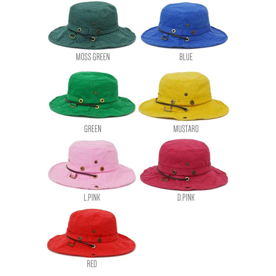 アドベンチャーハット レディース メンズ 【メール便のみ 送料無料 】 帽子 無地 ウォッシュ ジャングル ツバ広 紫外線 日差し 対策 春夏 秋冬 爆買 |  | 09