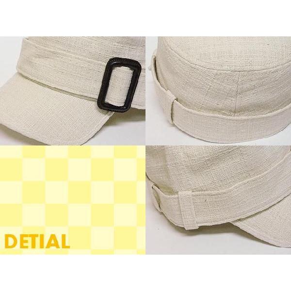 ワークキャップ メンズ   帽子 コットン バックル付(ベージュ) レディース ワークキャップ 春夏 秋冬 |  | 02