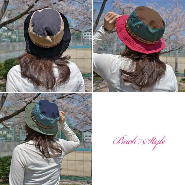 サハリハット レディース メンズ   帽子 ウォッシュ チロリテープ 2 春夏 山ガール |  | 04