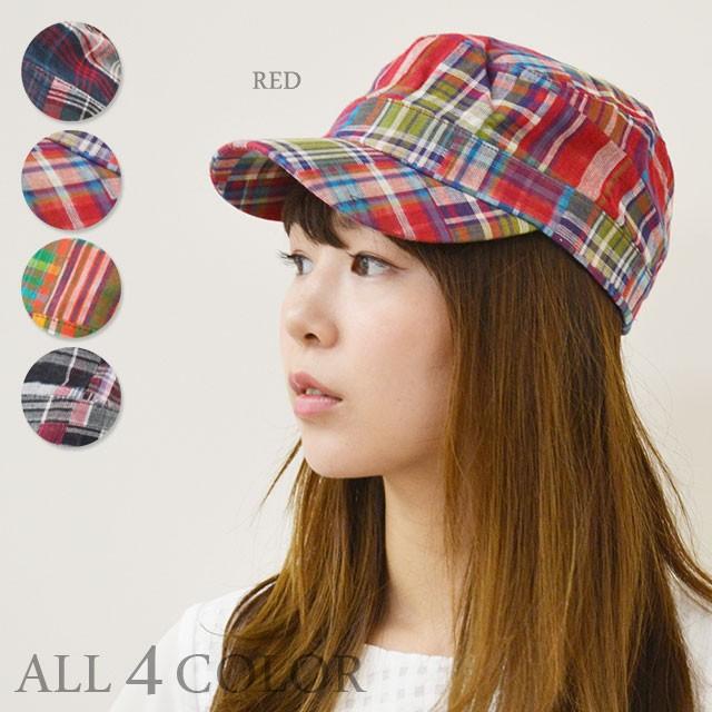 ワークキャップ メンズ   帽子 パッチワーク チェック柄 レディース ワークキャップ 春夏 秋冬 5102 | 