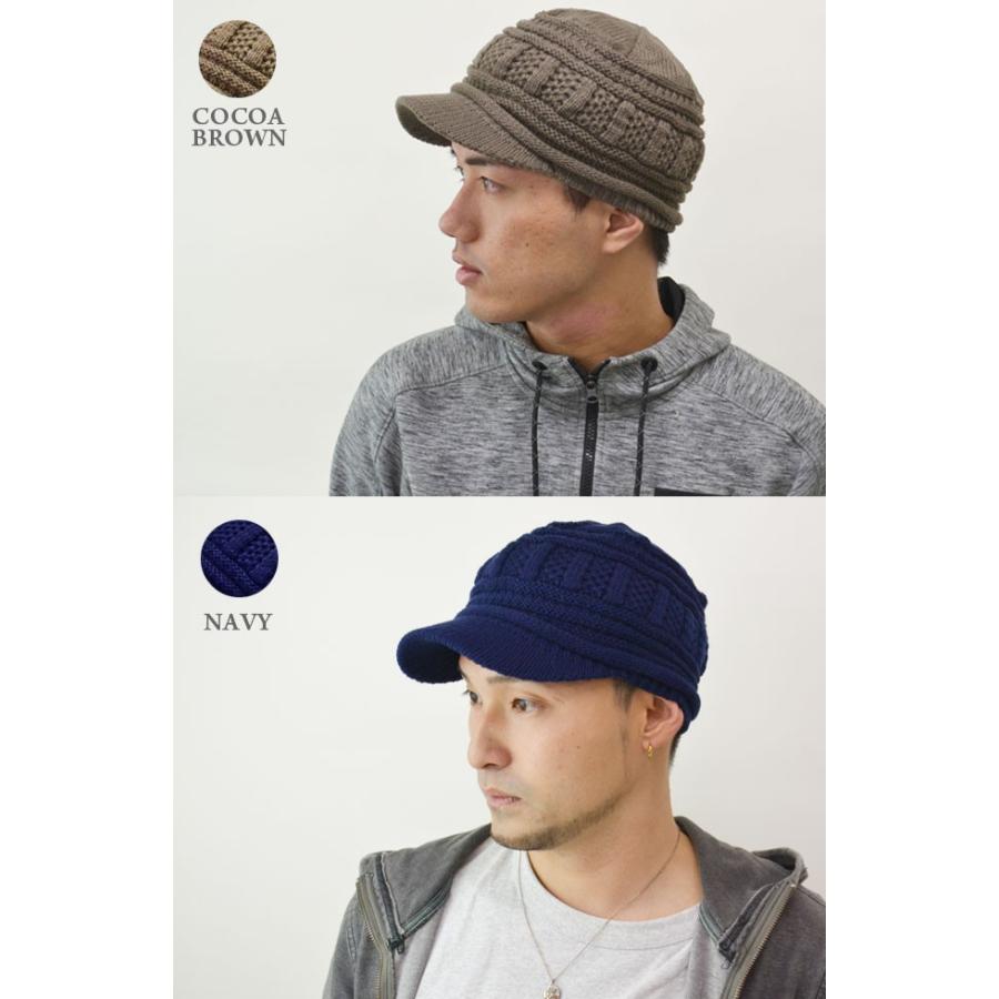 ニット帽 ワークキャップ メンズ レディース （メール便の選択で送料無料）】 帽子 ニットキャスケット 防寒 スノボ スキー ゴルフ 秋冬 |  | 02