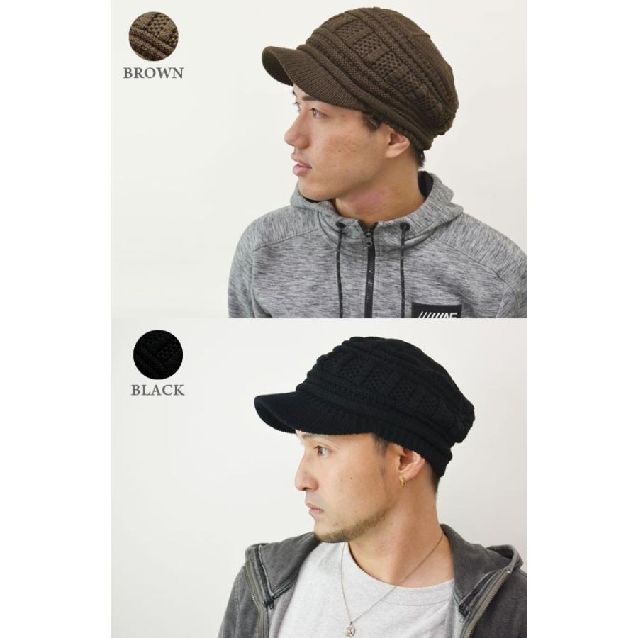 ニット帽 ワークキャップ メンズ レディース （メール便の選択で送料無料）】 帽子 ニットキャスケット 防寒 スノボ スキー ゴルフ 秋冬 |  | 03