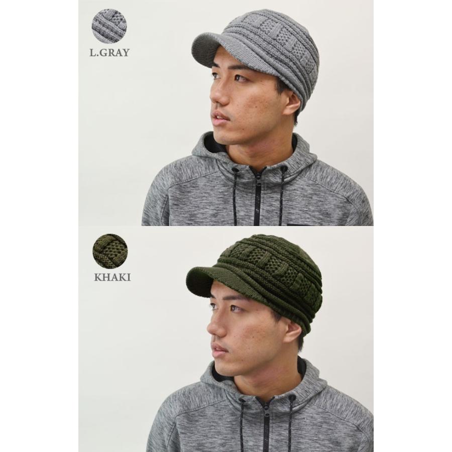 ニット帽 ワークキャップ メンズ レディース （メール便の選択で送料無料）】 帽子 ニットキャスケット 防寒 スノボ スキー ゴルフ 秋冬 |  | 04