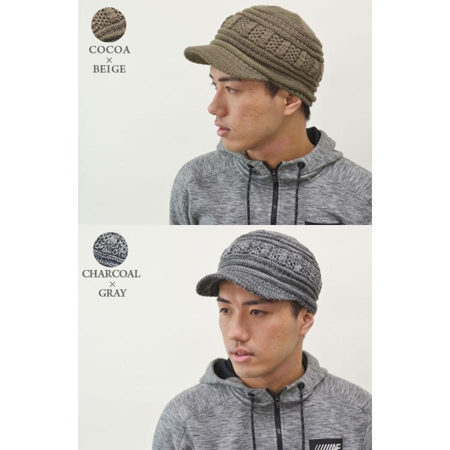 ニット帽 ワークキャップ メンズ レディース （メール便の選択で送料無料）】 帽子 ニットキャスケット 防寒 スノボ スキー ゴルフ 秋冬 |  | 07