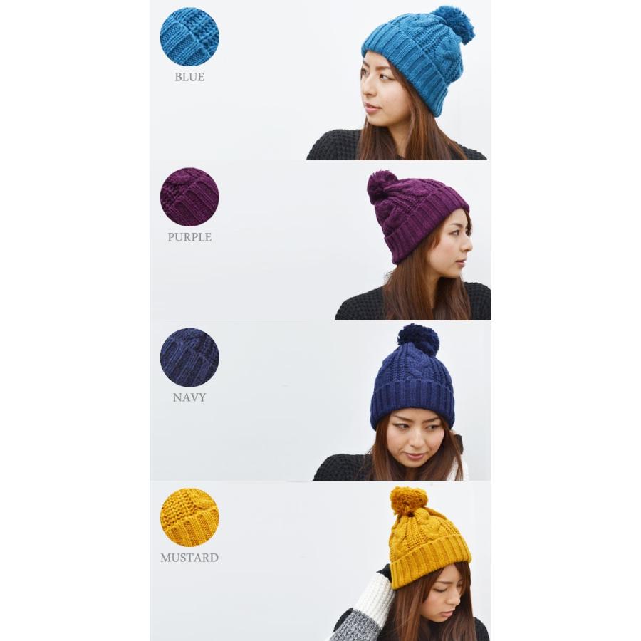 ニット帽 レディース   帽子 ボンボンニット 全1７色！ ニット メンズ 秋冬 防寒 スノボー |  | 02