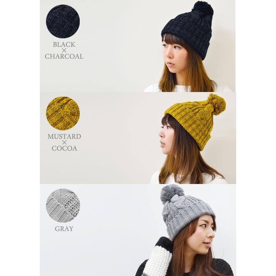 ニット帽 レディース   帽子 ボンボンニット 全1７色！ ニット メンズ 秋冬 防寒 スノボー |  | 04