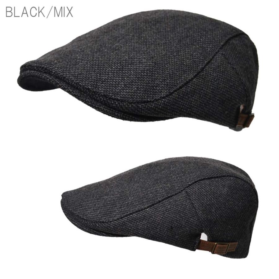 ハンチング メンズ 【メール便のみ 送料無料 】 帽子 MIX ツィードBM