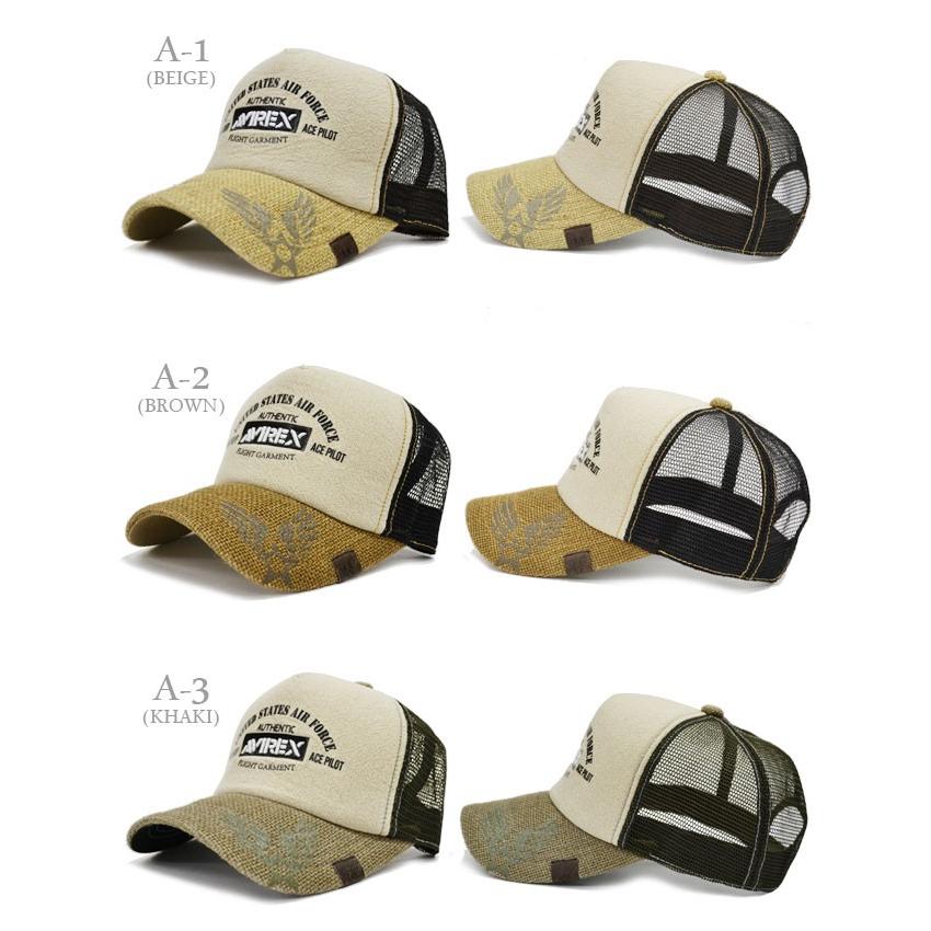 AVIREX メッシュキャップ メンズ   帽子 アビレックス ヘンプ アヴィレックス キャップ CAP アメカジ 春夏 スナップバック |  | 01
