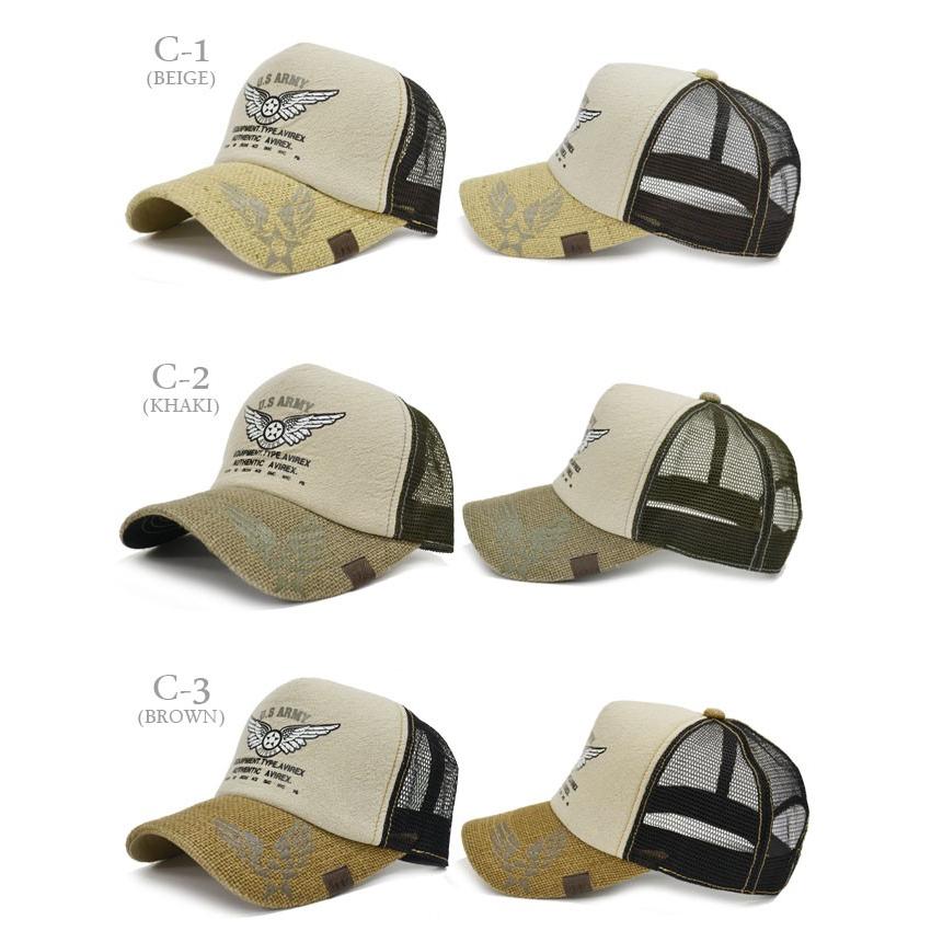 AVIREX メッシュキャップ メンズ   帽子 アビレックス ヘンプ アヴィレックス キャップ CAP アメカジ 春夏 スナップバック |  | 03
