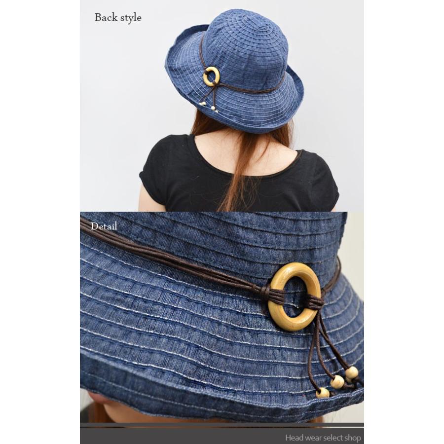 ハット レディース   帽子 綿混 ブレードセーラー 日よけ 春夏 |  | 01
