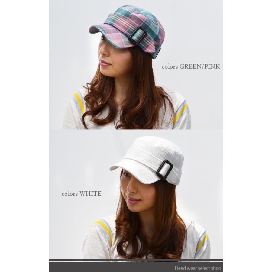 ワークキャップ メンズ   帽子 コットン ワークキャップ 四角バックル 飾り ベルト付き |  | 01