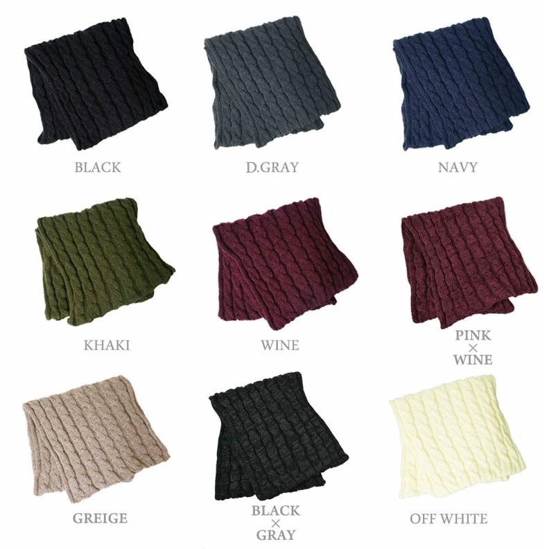 【 送料無料 】スヌード ネックウォーマー ダブル マフラー レディース   アクリル ケーブル編み ニット 防寒 男女兼用 手編み風 |  | 07