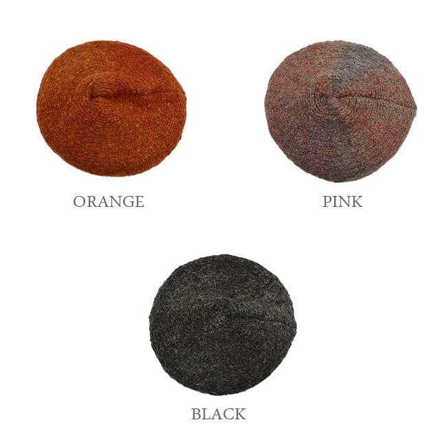 ベレー帽 レディース 【メール便のみ 送料無料 】 帽子 MIX グラデーション 059 ニット イタリア製糸 アクリル ウール 秋冬 メール便×1 |  | 04