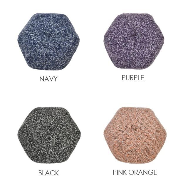 ベレー帽 レディース 【メール便のみ 送料無料 】 帽子 ツイード 全4色 ベレー 秋冬 メール便×1 |  | 03