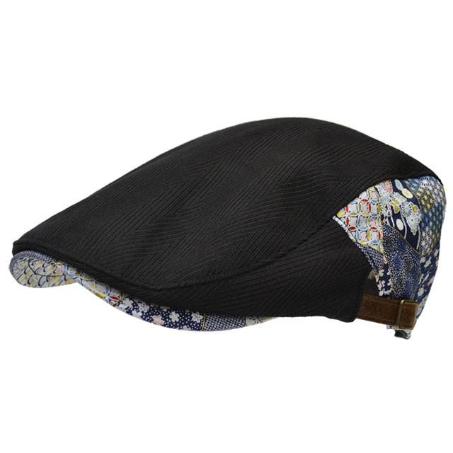 ハンチング メンズ   帽子 和柄20 ヘリンボーン オリジナル 和風 和 オールシーズン 春夏 秋冬 大人 紳士 男性用 父の日 5102 |  | 01