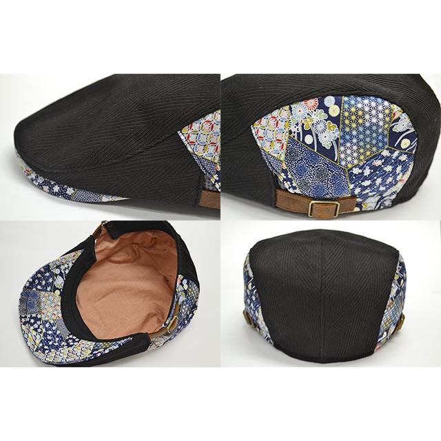 ハンチング メンズ   帽子 和柄20 ヘリンボーン オリジナル 和風 和 オールシーズン 春夏 秋冬 大人 紳士 男性用 父の日 5102 |  | 05