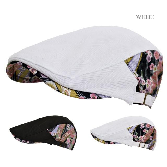 ハンチング メンズ   帽子 和柄23 ヘリンボーン オリジナル 和風 和 オールシーズン 春夏 秋冬 大人 紳士 男性用 父の日 5102 | 