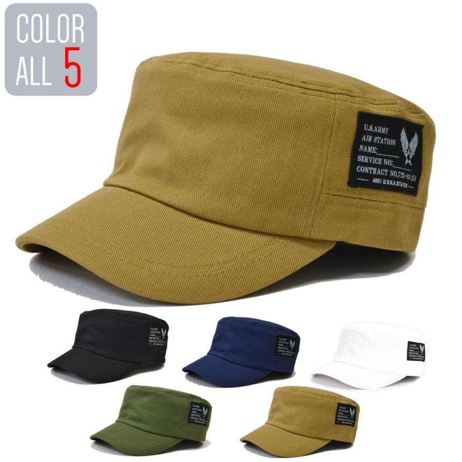 ワークキャップ メンズ   帽子 ツイル コットン ワッペン レディース CAP UVカット ミリタリー 春夏 秋冬 アメカジ 6102 | 