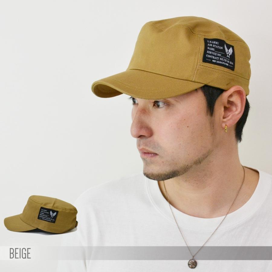 ワークキャップ メンズ   帽子 ツイル コットン ワッペン レディース CAP UVカット ミリタリー 春夏 秋冬 アメカジ 6102 |  | 04