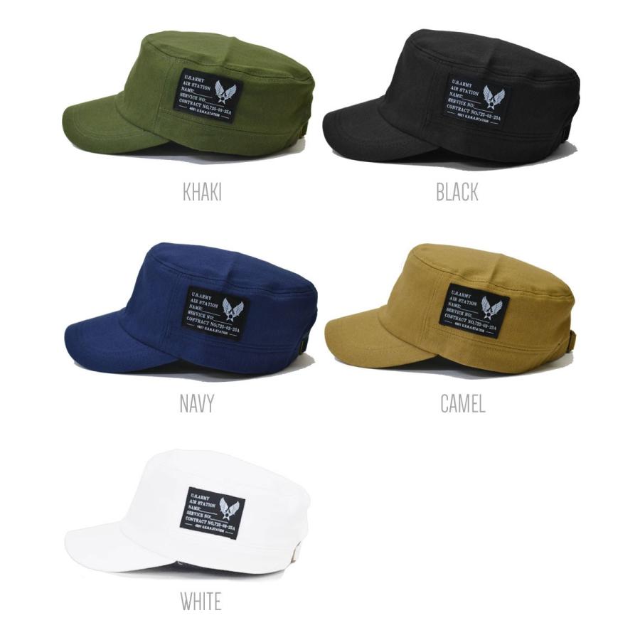 ワークキャップ メンズ   帽子 ツイル コットン ワッペン レディース CAP UVカット ミリタリー 春夏 秋冬 アメカジ 6102 |  | 06