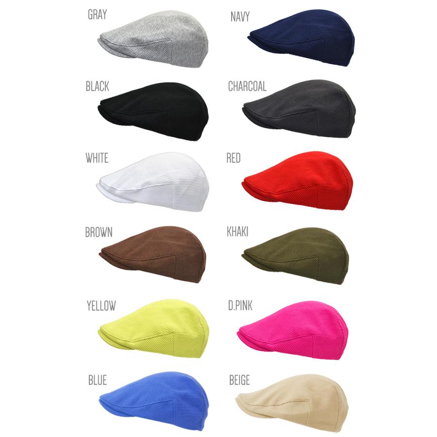 ハンチング メンズ   帽子  ワッフル コットン バックリブ 伸縮ゴム オールシーズン 春夏 秋冬 大人  メール便のみ 送料無料　敬老の日 |  | 02