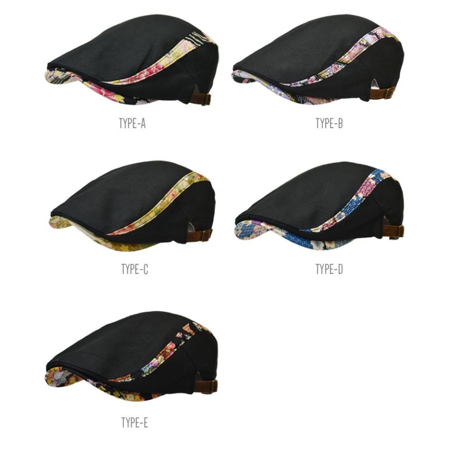 ハンチング メンズ   帽子 和柄 コットン オリジナル 和風 和 オールシーズン 春夏 秋冬 大人 紳士 男性用 父の日 6102 |  | 01