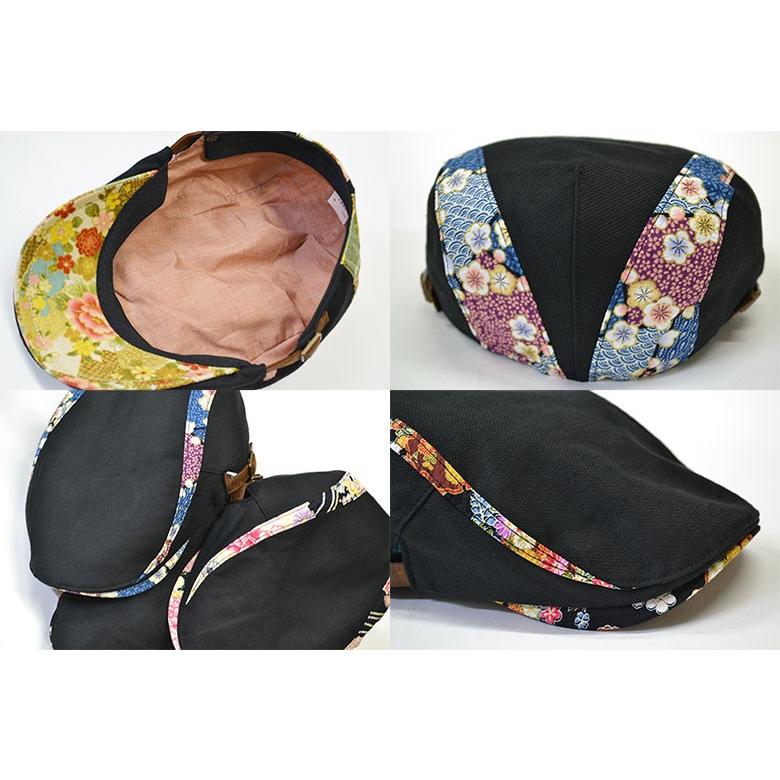 ハンチング メンズ   帽子 和柄 コットン オリジナル 和風 和 オールシーズン 春夏 秋冬 大人 紳士 男性用 父の日 6102 |  | 03