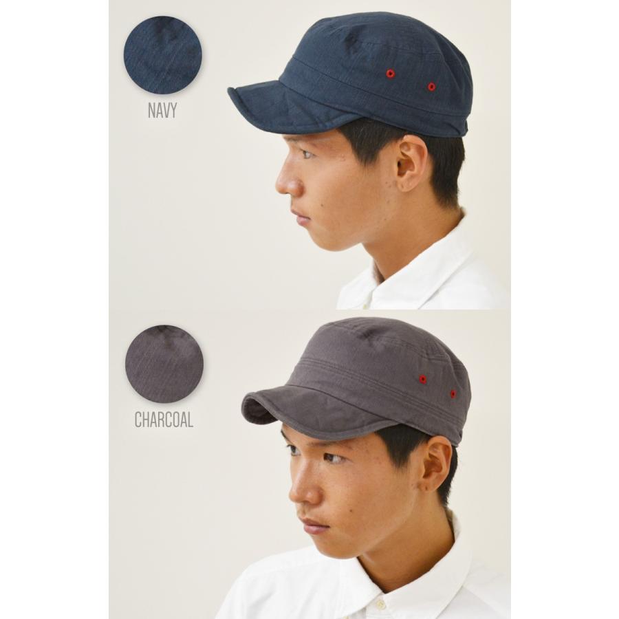 ワークキャップ メンズ 【メール便のみ 送料無料 】 帽子 ソフトワイヤー入りツバ コットン |  | 02