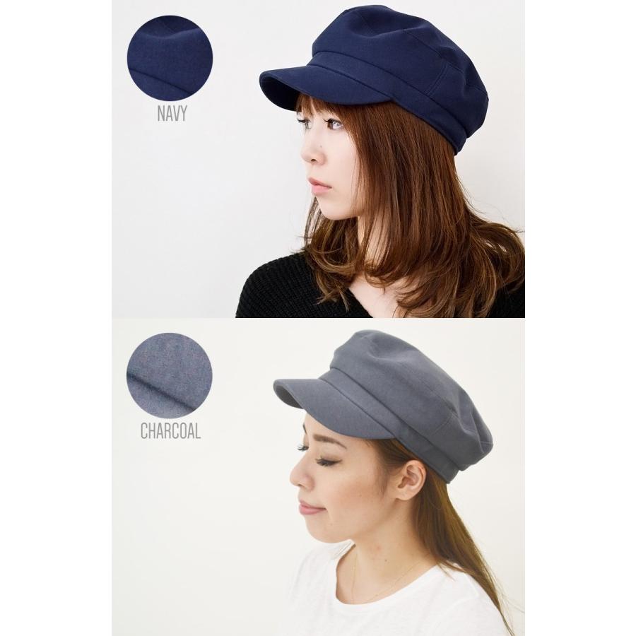 キャスケット   帽子 マリンキャスケット スウェット コットン  綿 レディース 春夏秋 シンプル  メール便×1 |  | 02