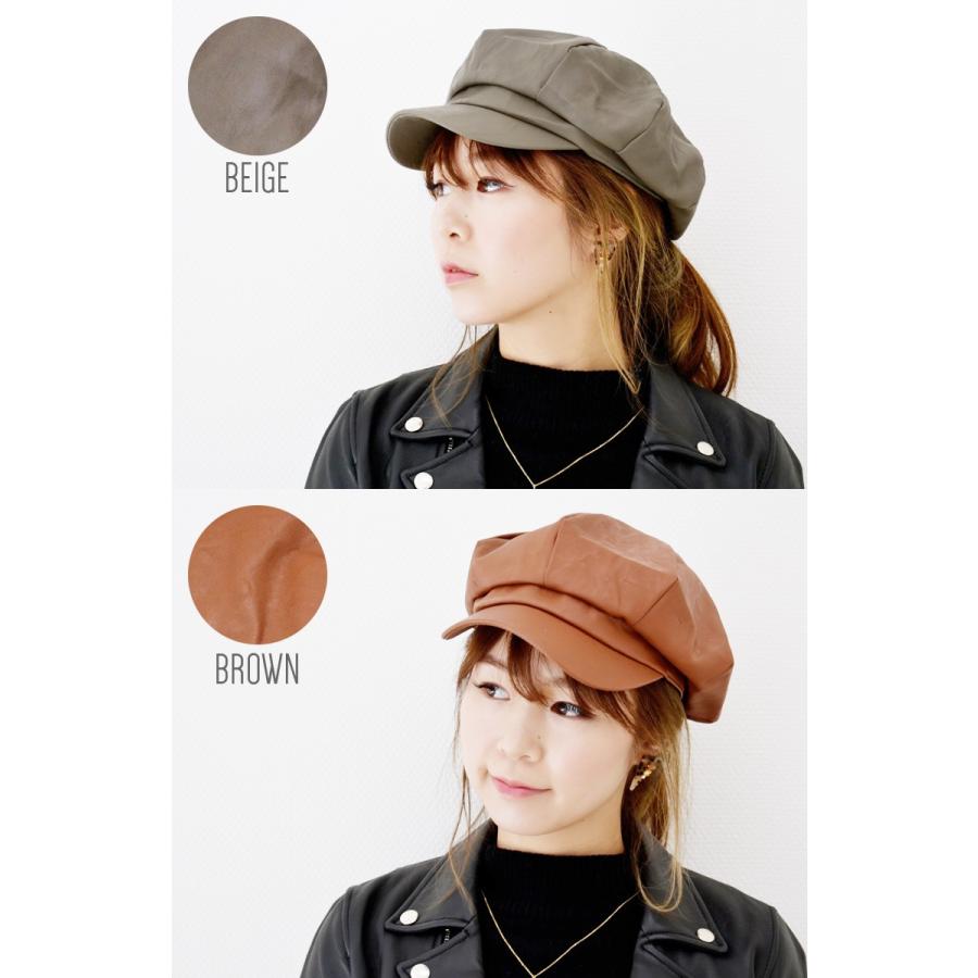 CALEE  レザー キャスケット CALEE - CAL LOGO EMBROIDERY LEATHER CAS (BLACK) / ロゴ刺繍