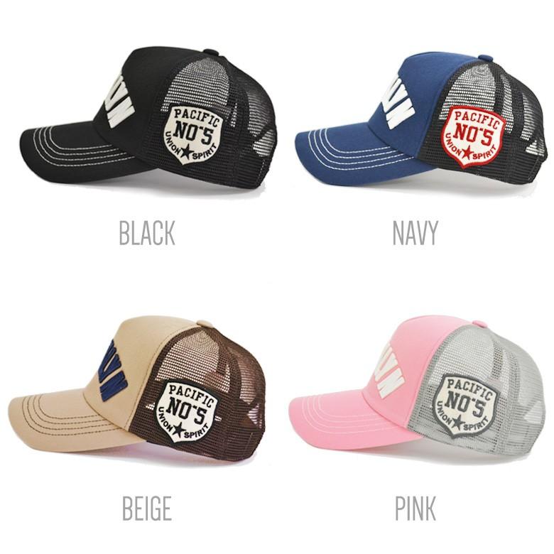 帽子 メッシュキャップ CAP BROOKLYN ワッペン 刺繍 アップリケ 4色