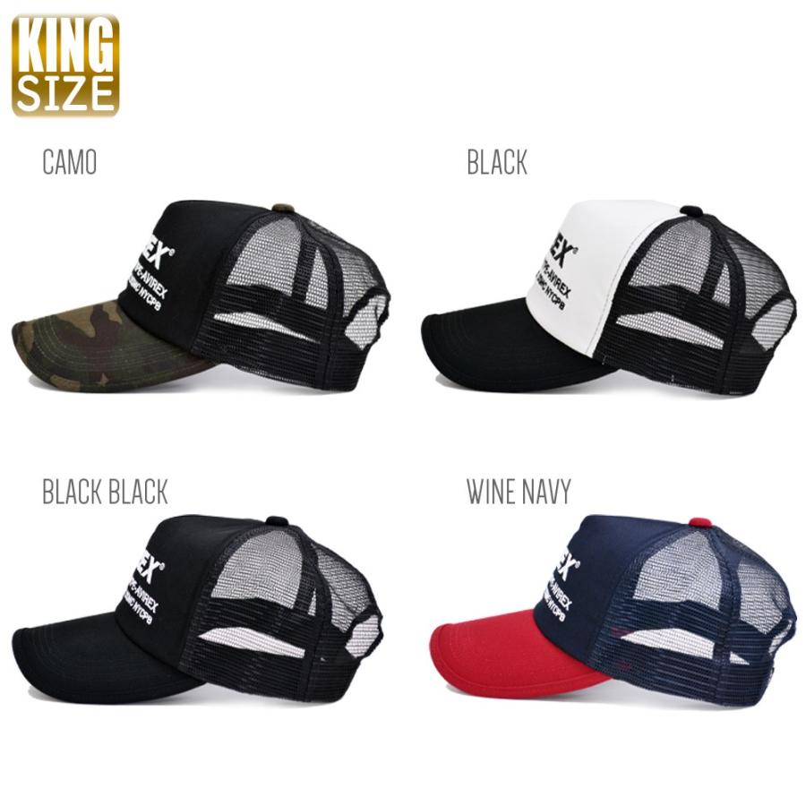 （KING サイズ）帽子 メッシュ キャップ 大きいサイズ 62-64cm キャップ AVIREX 8700 アビレックス キングサイズ　大きいサイズ CAP  刺繍 迷彩 カモフラ | AVIREX | 02